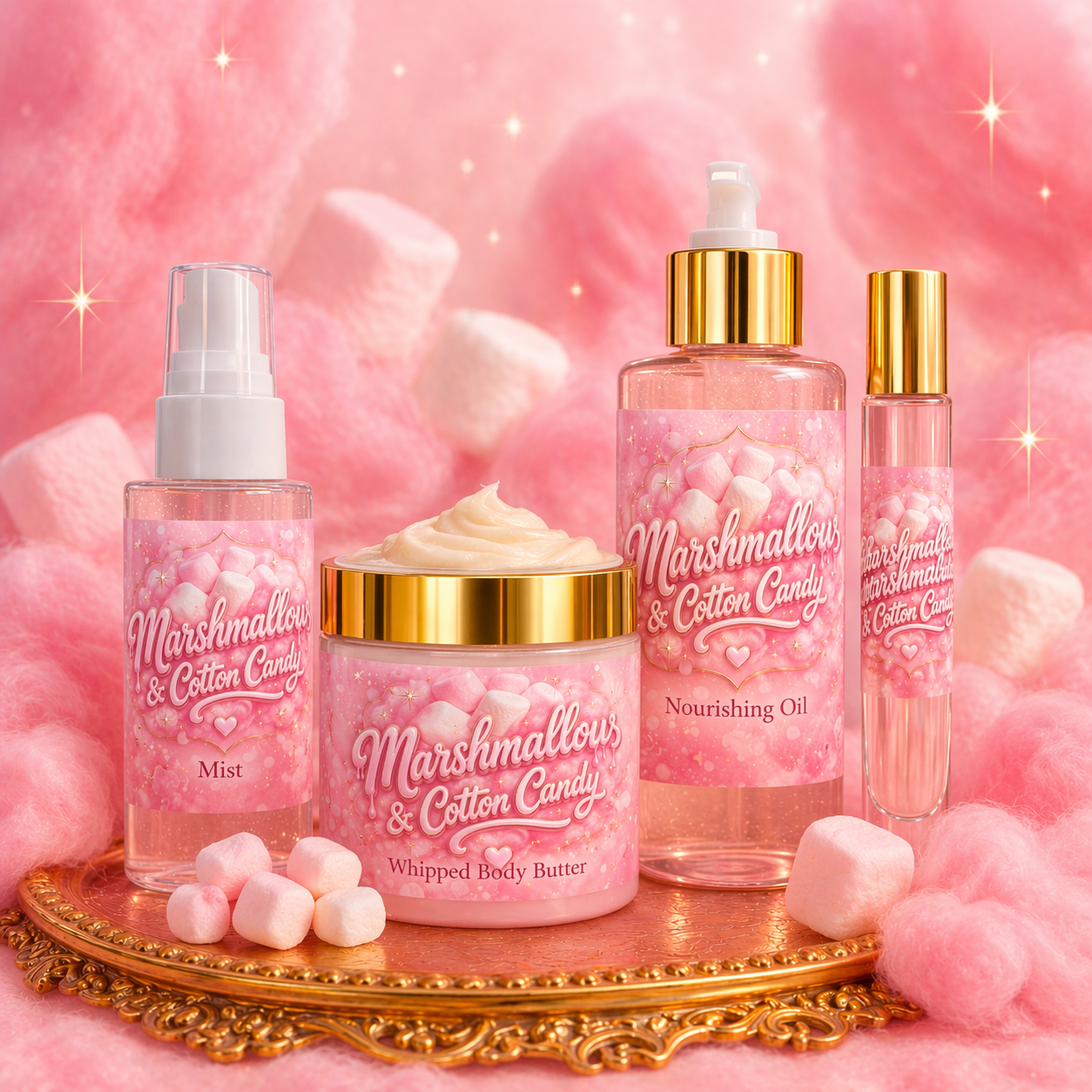 Marshmallow & Cotton Candy - Ship Date 4-22